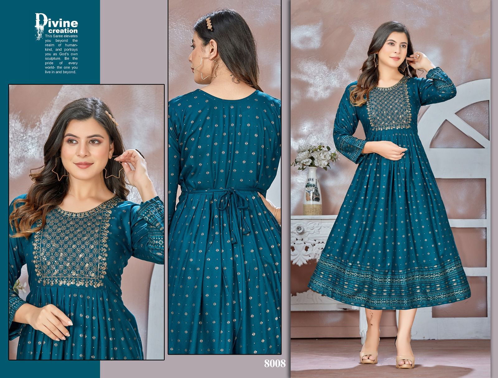 Beauty Queen I M Bindass Vol 2 Rayon Anarkali Kurtis Catalog

